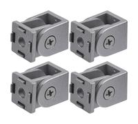 WATIIFUFU 4pcs High-strength Zinc Alloy Flexible Pivot Joint Connector for Aluminum Extrusion Profile Wear-resistant Extrusion Fittings with Rustproof Artful Design Easy Installation for