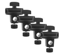 WATIIFUFU 4pcs Live Streaming Microphone Mount Clips with 15mm to 15mm Swivel Arm, Lightweight Abs and Iron Material, Flexible Adjustment for Home Streaming and Professional Recording