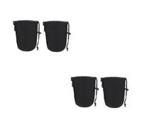 WATIIFUFU 4pcs Neoprene Camera Lens Case Carabiner Pouch for Lens Protective and Shockproof for Travelers