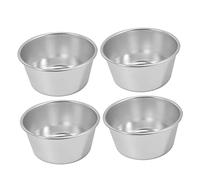 WATIIFUFU 4Pcs Non Stick Multi Function Muffin Cup for Baking Pudding Cheesecake Jelly Desserts Easy Clean Household Baking Molds for Tart and Cake Lovers
