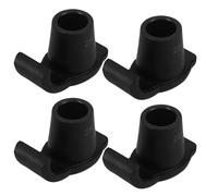 WATIIFUFU 4Pcs Nylon Walker Ski Glides Anti-Slip Foot Cushions for Elderly Walkers and Walking Sticks Shockproof Pads for Smooth Mobility Concrete and Sidewalks