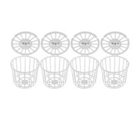 WATIIFUFU 4pcs Plastic Finch Breeding Box Bird Cage Nesting Supplies Canary Hut Nesting Material Storage Box for Parrot Bird Breeding Cage