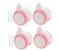 WATIIFUFU 4pcs Replacement Cart Wheels for Walkers Plastic Rubber Casters Stable and Easy to Install Accessories for Learning Walkers