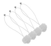 WATIIFUFU 4pcs Replacement Cat Tree Balls with Bell for Scratching Posts Lightweight Hanging for Cats Interactive Play and Easy Maintenance