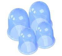 WATIIFUFU 4pcs Silicone Suction Cup Massager for Body Face Cupping Therapy Tool for Cellulite Easy to Use Cupping Cup