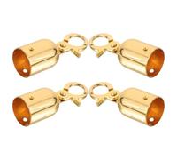 WATIIFUFU 4pcs Stainless Steel Rope End Snap Hook with Golden Finish Multi-functional Hanging and Prevents Rope Slippage at Event and Hospitality Venues