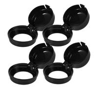 WATIIFUFU 4pcs Stove Knob Covers for Gas Burners Plastic Protective Caps Sleek Stylish Design Reliable Performance Protects Gas Stove Knobs Kitchen Safety