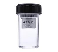WATIIFUFU 4X Achromatic Biological Microscope Objective Lens Steel Lens for Laboratory and Scientific Examination