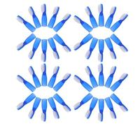 WATIIFUFU 50pcs Soft Bristle Finger Toothbrushes with Pbt Fibers for Cleaning Ergonomic Non-Slip Fit for Adults Compact Short Handle Travel and Camping Oral Care Institutional