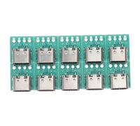 WATIIFUFU 50pcs Usb c Connector Board Usb Type-c Female Adapter Pcb Converter for Data Cable Transmission Homes and Offices