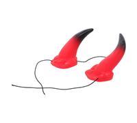 WATIIFUFU 5pcs Halloween Devil Horns Headband Set Removable Gothic Horned Hair Hoop for Costume Party, Demon Cow Ear Horn Accessory for Women and