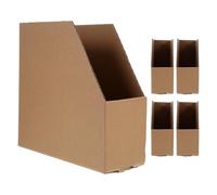 WATIIFUFU 5pcs Large Capacity Corrugated Inventory Boxes Open Top Design for Garage Warehouse Office Storage Organizer Cases