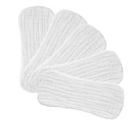 WATIIFUFU 5pcs Pure Cotton Baby Cloth Diapers Liners Small 35x15cm Breathable Reusable Absorbent Newborn Diapers for 0-3 Months Infant Nursery