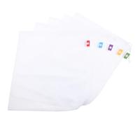 WATIIFUFU 5Pcs Reusable Mesh Produce Bags Drawstring Design White Vegetable and Fruit Storage Bags Eco-Friendly Mesh for Grocery Shopping and Kitchen Use