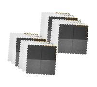 WATIIFUFU 60pcs Disposable Napkins with Scalloped Edges for Tea Parties and Weddings Absorbent Paper Serviettes in Ivory Black and Pearl White Elegant Cleanup for Birthdays and Events
