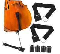 WATIIFUFU 6Pcs Cello Endpin Anchor Adjustable Strap with Rubber Protector Anti-skid Polyester Material Musical Instrument Accessories for Cellists and Double Bass Players