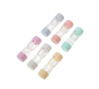 WATIIFUFU 6pcs Cute Hard Lens Storage Containers for Contacts Portable Soak Storage Container Lens Sealed Box for Outdoor Use