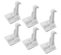 WATIIFUFU 6pcs Invisible Proofing Cabinet Latch Locks for Kitchen Drawers and Cupboards, Childproof Security with No Drilling Installation, White Abs Material Safety Locks