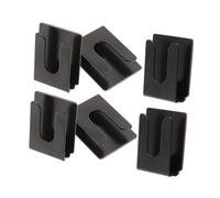 WATIIFUFU 6pcs Metal Microphone Clips for Stands Car Radio Mic Holder Hanger Hooks Heavy Duty Portable Compatible with Vehicle Phone Holders Easy Installation