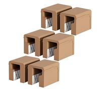 WATIIFUFU 6pcs Silicone L-Shaped Handle Corner Protector Proof Edge Bumper Cabinet Handle Protector with Delicate Shape and Fashionable Look for Cabinets and Wardrobes