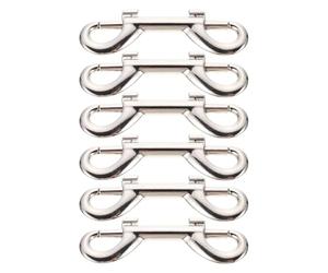 WATIIFUFU 6pcs Snap Hooks Zinc Alloy Small Size Lightweight Silver Chain Clasps Easy to Carry for Outdoor Sports Activities Backpack Buckle Handbag Purse