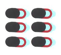 WATIIFUFU 6pcs Webcam Privacy Camera Slider Webcam Cover for Laptop Computer People Who like More Security and Peace of Mind Easy to Use Easy to Install Oval Black Abs Privacy Protection