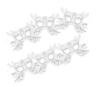 WATIIFUFU 6pcs White DIY Craft Paper for School Carnival Halloween Season