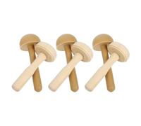WATIIFUFU 6pcs Wooden Mushroom Printmaking Roller Set for Carving and Craft, Easy to Handle Artistic Ink Stampers Precision Craftsmanship, Art Craft Tool for Students
