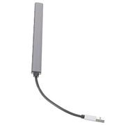 WATIIFUFU 7 Port USB Hub Aluminum Alloy 7-In-1 Data Hub for Laptop Computer Fast Heat Dissipation Plug and Play Portable Expansion Dock for Office and Travel