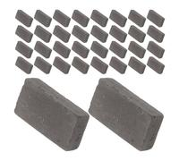 WATIIFUFU 80Pcs Grey Miniature Simulation Bricks for Turtle Tank Terrarium Decor, Landscaping Concrete Blocks for Reptile Habitat, Fish Tank Environment Accessories