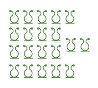 WATIIFUFU 80pcs Plastic Plant Climbing Wall Fixture Hooks with High-Viscosity Adhesive, Reusable Green Clips for Vines and Cables to Decorate Your Home and Manage Household Cables
