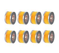 WATIIFUFU 8pcs Air Compressor Filter Elements Pleated Paper Material, Round Shape, 65x36x38mm Size for Optimal Performance and Broad Compatibility in Workshops and DIY Mechanics
