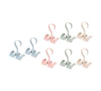 WATIIFUFU 8pcs Pp Hanging Rack Storage Hook Racks for Tie and Bag, Rust-Proof Waterproof Wardrobe Storage Organiser Suitable for Bathroom and Balcony