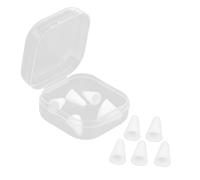 WATIIFUFU 8pcs Silicone Stylus Pen Tip Covers for Pencil Protective Case Mute Writing Design Enhanced Friction for Accurate Drawing White