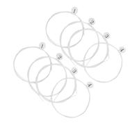 WATIIFUFU 8pcs White Nylon Ukulele Strings Set, Replaceable and Versatile Musical String Accessories for Ukulele with Precise 0.24mm to 0.34mm Thickness, for Acoustic and Folk Instruments