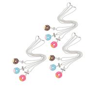 WATIIFUFU 9pcs Friendship Gifts for for for for Girls Donut Necklace Chew Necklace Charms for Girls Birthday Gifts for for for