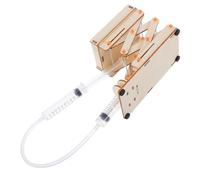 WATIIFUFU Adjustable Hydraulic Lab Jack Platform for Science Experiments DIY Scissor Lift Stand for Educational Motor Skills Development and Creative Scientific Exploration