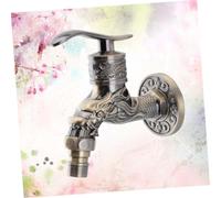 WATIIFUFU Alloy Copper Core Vintage Water Tap Ergonomic Zinc Alloy Faucet with Thread Smooth Flow for Kitchen Bathroom Outdoor Use Gravity Die Casting