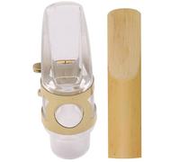 WATIIFUFU Alto Saxophone Mouthpiece with Reed and Ligature, Lightweight Synthesis Material Saxophone Parts for Easy Assembly and Disassembly, Alto Sax Accessories