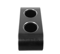 WATIIFUFU Aluminum Alloy Microphone Stand Desktop Compact Mic Holder Dual Microphone Support for Conference Storage Tabletop Karaoke Accessory