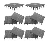WATIIFUFU Aquarium Filter Tray Bottom Filter Plate with High-efficiency Filtration Black 10pcs Black Bottom Filter Plate and Versatile Compatibility for Freshwater and Fish Tanks
