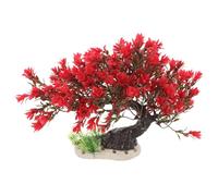 WATIIFUFU Artificial Plastic Tree Model Fake Plants Fish Tank Plant Decor Provide Hiding Place Thicken Bottom Plastic Aquarium Decoration for Reptile Fish
