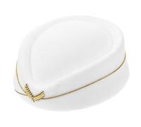 WATIIFUFU Attendant Hat Women S Performance Pillbox Cap for Stewardess Cosplay Costume Party One