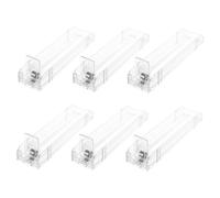 WATIIFUFU Automatic Cigarette Pusher Trays 6pcs Retail Shelf Organizer Divider 28cm Single-Row Self-Pushing Display Rack for Store Cigarette Management