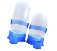 WATIIFUFU Automatic Parrot Feeder and Drinking Bowl Set with Easy to Use Design 2pcs with No Water Dispenser Random Color for Cage Save Labour for Parrots and Larks