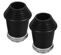 WATIIFUFU Bass Drum Rubber Foot Pads for Drum Kit Legs 3.2X2.8X2.8Cm Threaded Non-Slip Feet Nut Included for Secure Stand 2 Pieces
