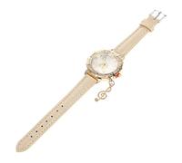 WATIIFUFU Beige Women Wristwatch with Glass Dial, Adjustable Time and Comfortable Using Experience, Elegant and Simple Fashion Watch for Casual Event Or Party, Stylish Girl Wrist Decor