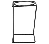 WATIIFUFU Black Metal Pizza Tray Stand with Vertical Design, Iron Tabletop Pan Riser for Food Display and Serving, Stylish and Elegant Pizza Rack Suitable for Home, Party, and Restaurant Use