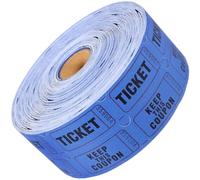 WATIIFUFU Blue Raffle Tickets Roll for Shopping Mall and School Raffles, Paper Material Perforated Design for Easy Tearing, Convenient and Easy to Use Prize Tickets