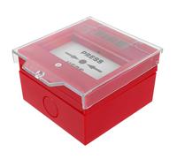 WATIIFUFU Broken Glass Fire Alarm Button for Emergency Exit Access Control System One-touch Activation with Manual Reset Dual Fire and Security Protection for Homes Offices Schools Safety